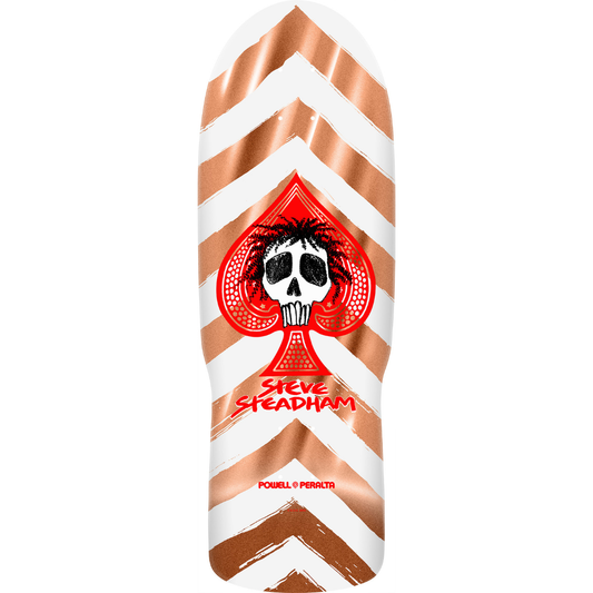 10" Powell Peralta Steadham Skull & Spade Reissue Skateboard Deck Copper Foil