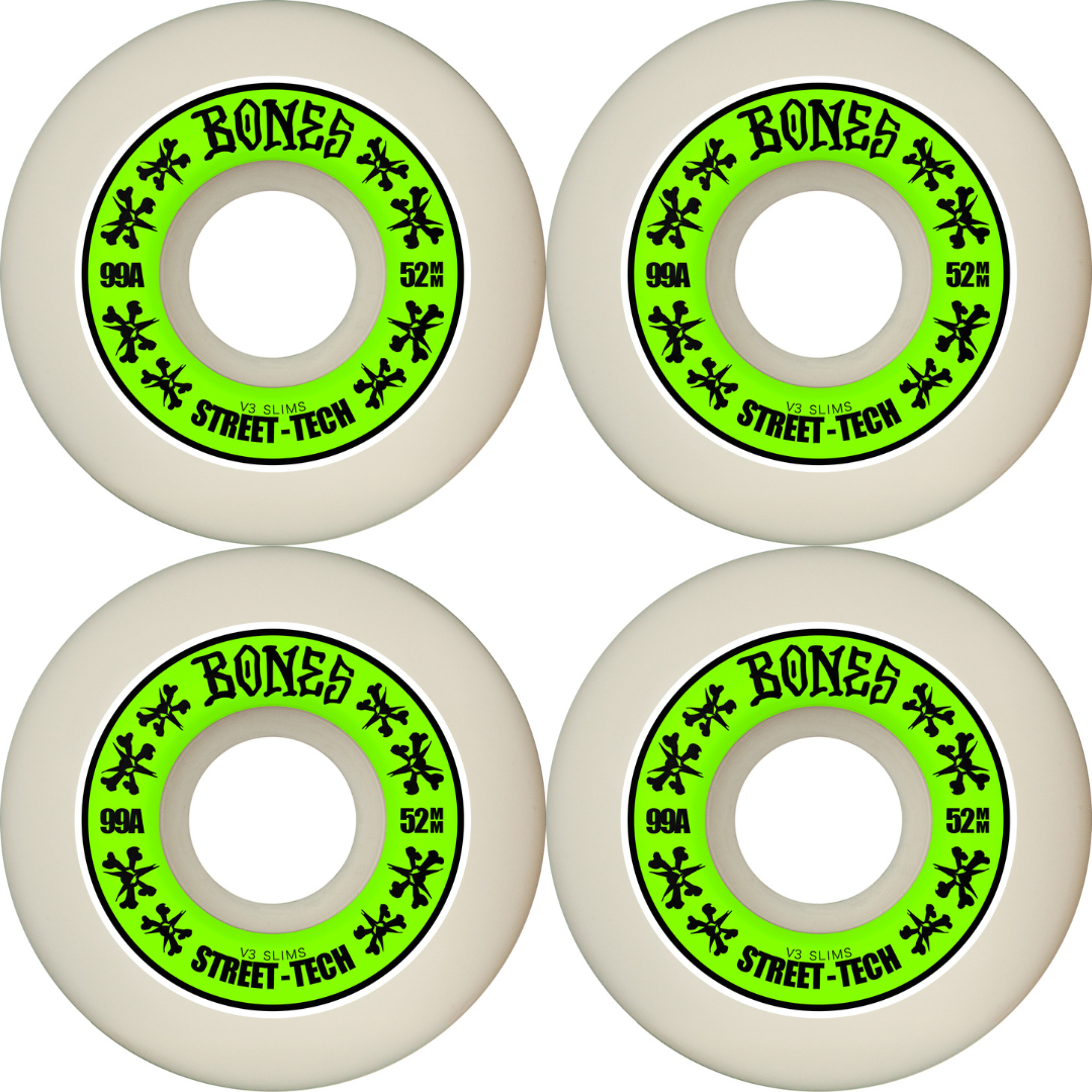 52mm Bones Wheels STF Street Tech Formula V3 Slims 99a
