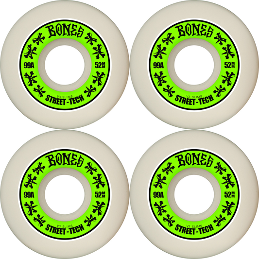52mm Bones Wheels STF Street Tech Formula V3 Slims 99a