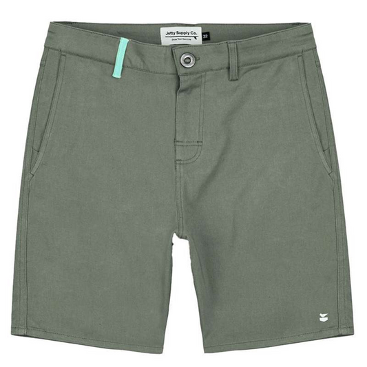 Jetty Stroll Chino Walk Shorts - Lighthouse Green