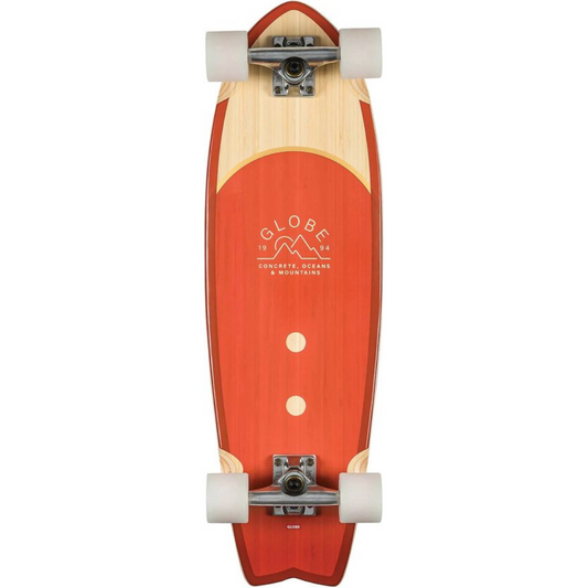 *BLEMISHED* Globe Brand 30" Sun City Bamboo Cinnamon Fish Tail Cruiser Complete Skateboard (1)