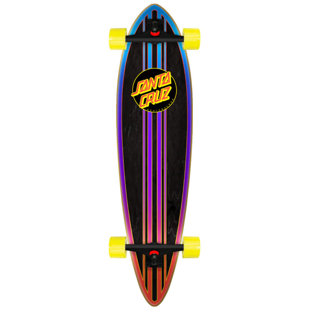 39" Santa Cruz Sundown Pintail Longboard Complete Skateboard