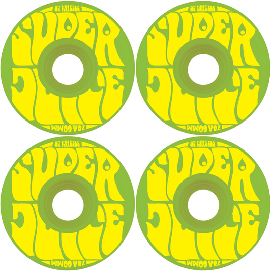 60mm OJ Wheels Super Juice Green 78a Skateboard Wheels