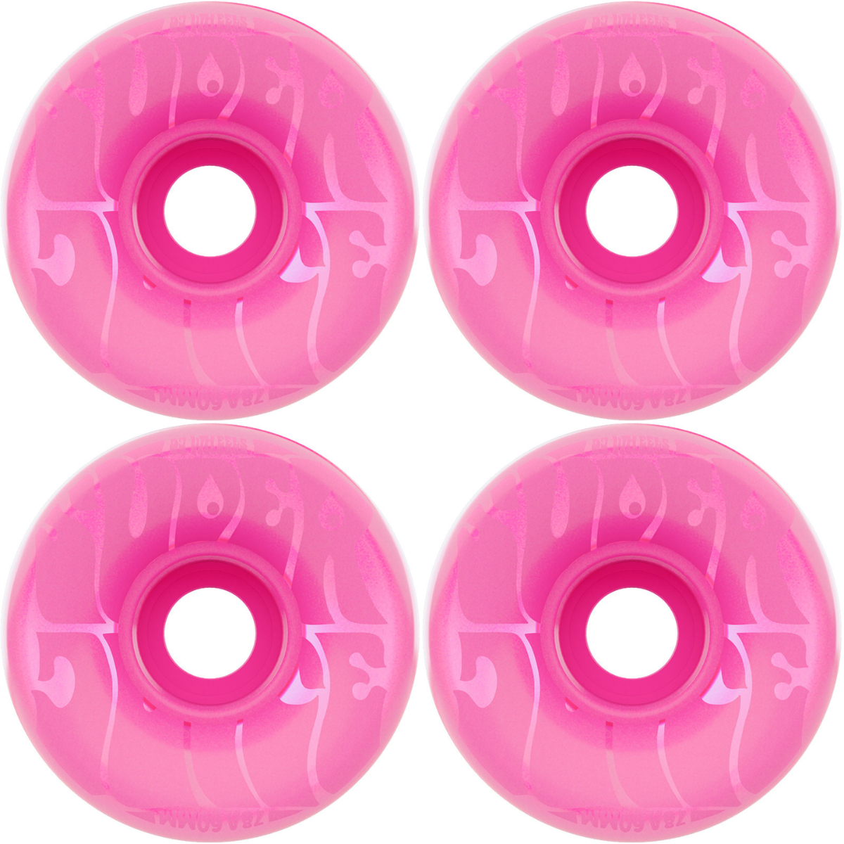 60mm OJ Wheels Bubble Gum Super Juice Transparent Pink 78a