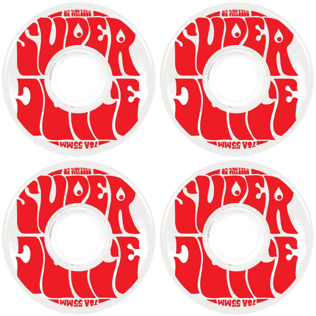 55mm OJ Wheels Mini Super Juice White 78a