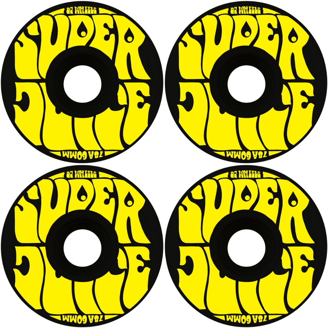 60mm OJ Wheels Super Juice Black 78a Skateboard Wheels