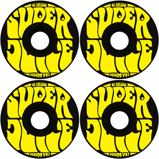 60mm OJ Wheels Super Juice Black 78a Skateboard Wheels
