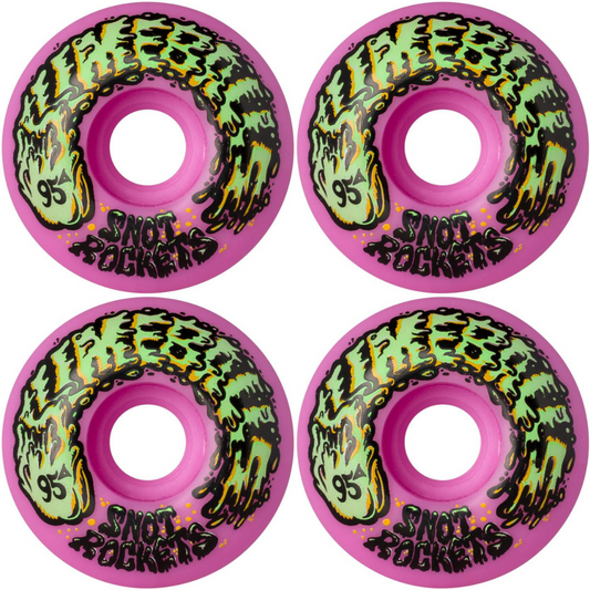 54mm Slime Balls Snot Rockets Pastel Pink 95a Skateboard Wheels