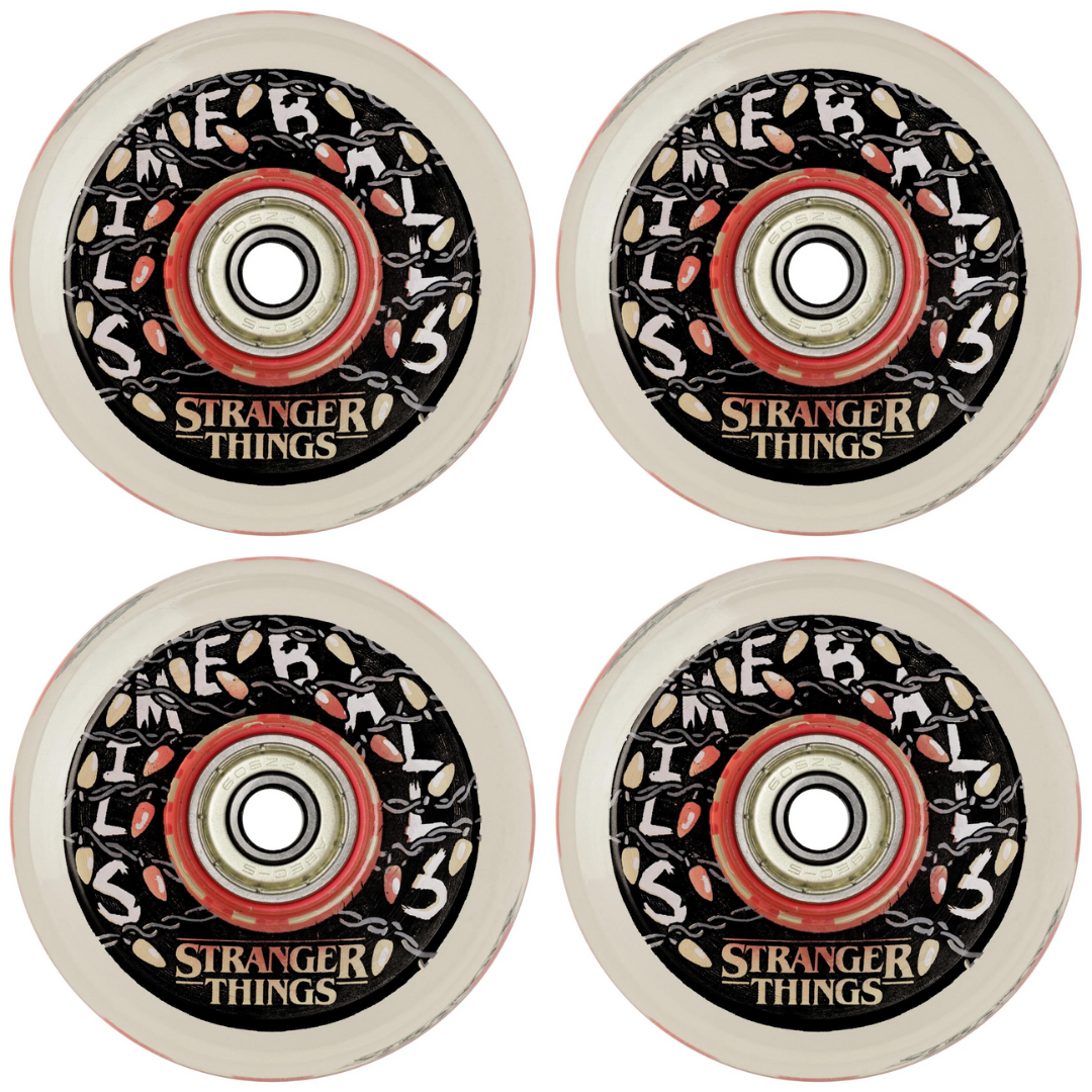 Slime Balls x Stranger Things 66mm Light Ups OG Slime Red 78a Wheels
