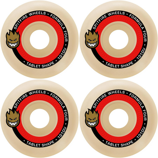 53mm Spitfire Wheels Formula Four F4 Tablet Shape 101a Skateboard Wheels