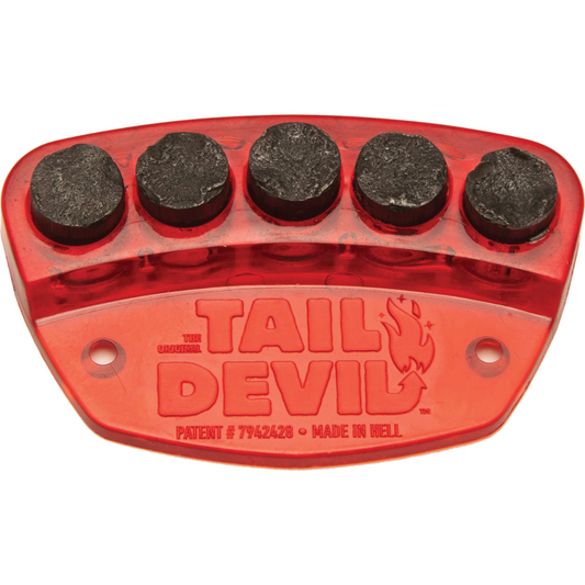 Tail Devil Skateboard Spark Plate - Red