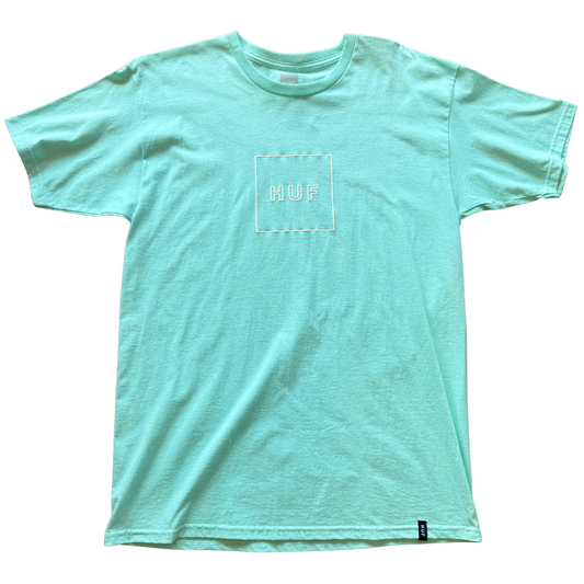 Huf Outline Box Logo T-Shirt - Teal