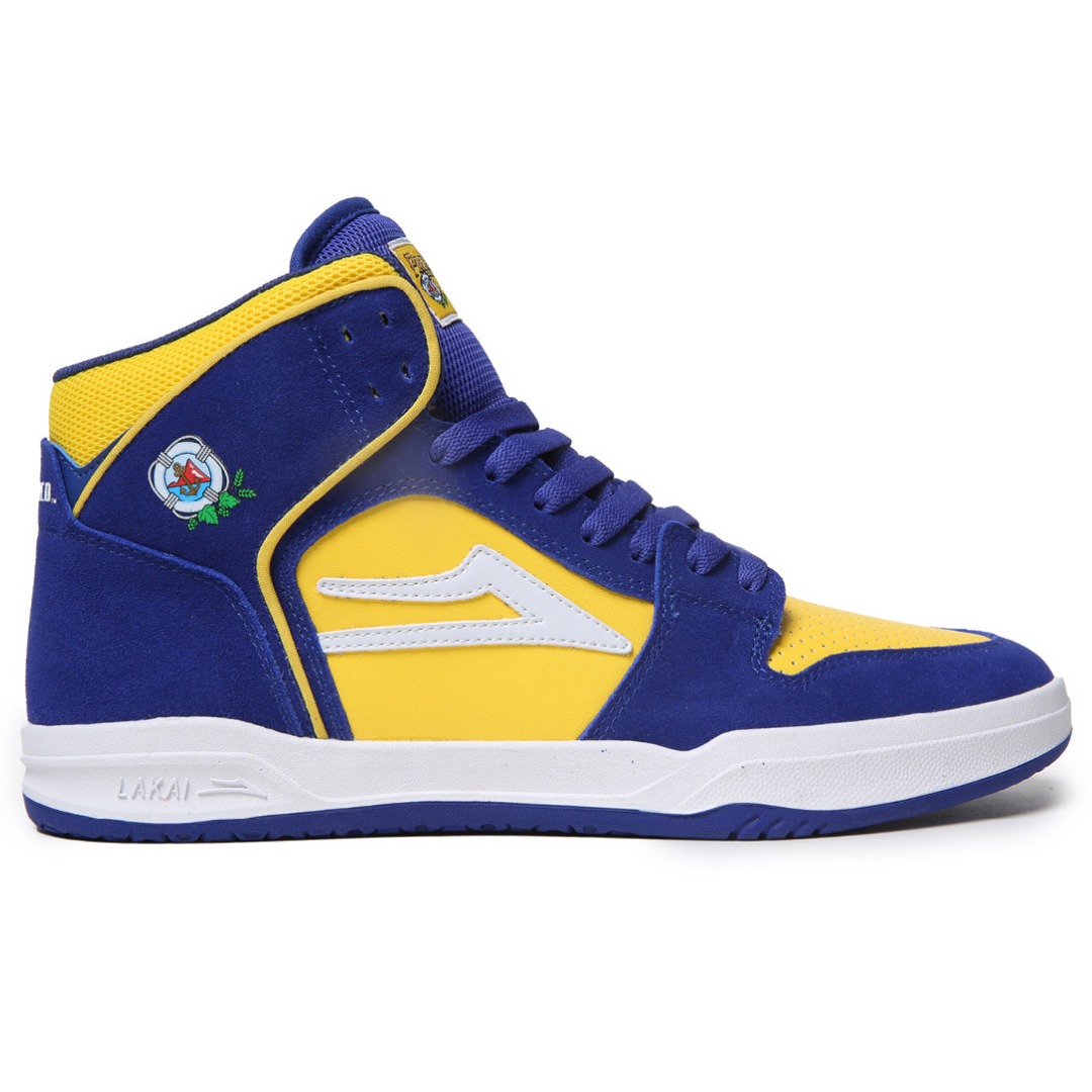 Lakai x Pacifico Telford Blue / Yellow Suede Skate Shoes