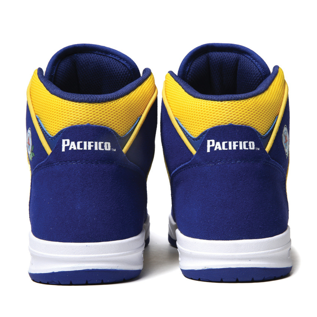 Lakai x Pacifico Telford Blue / Yellow Suede Skate Shoes