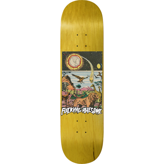 8.25" Fucking Awesome Louie Lopez Terror Nova Skateboard Deck - Shape 2 - Assorted Stains