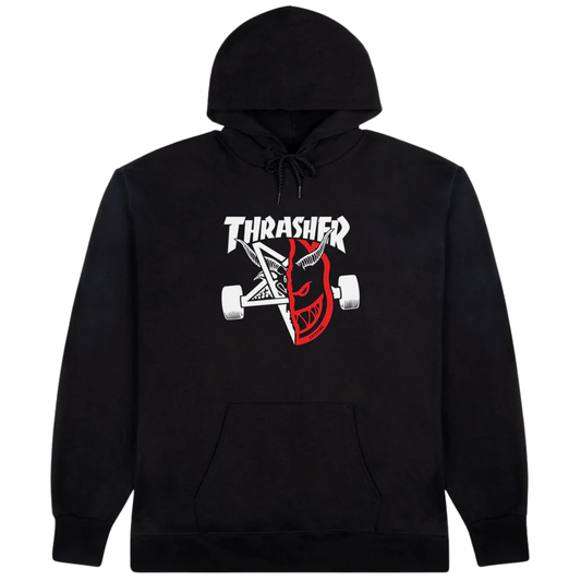 Thrasher Magazine x Spitfire Wheels Thrash & Burn Hoodie - Black