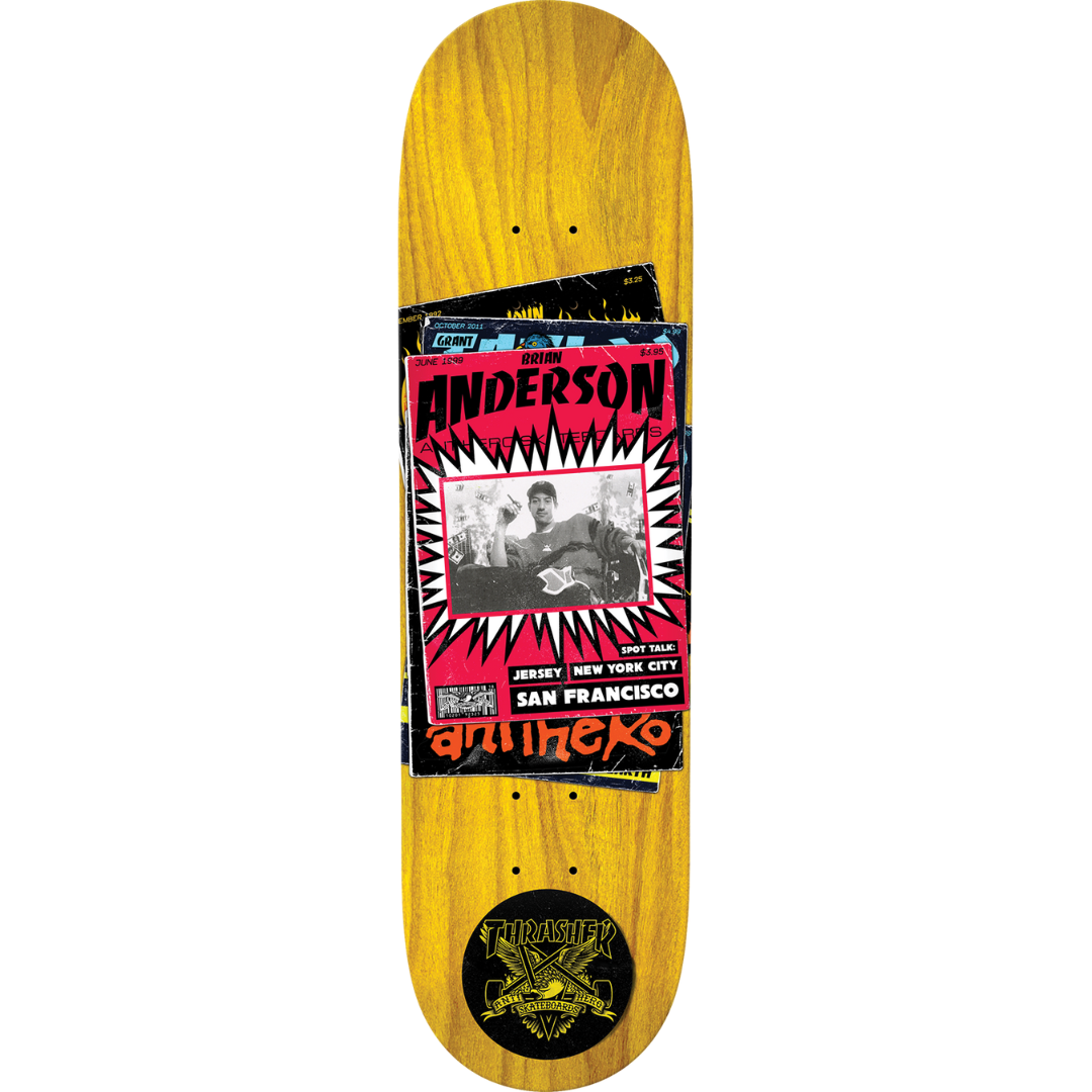 9.0" Anti-Hero x Thrasher Magazine Brian Anderson Collab Deck - Assorted Stains