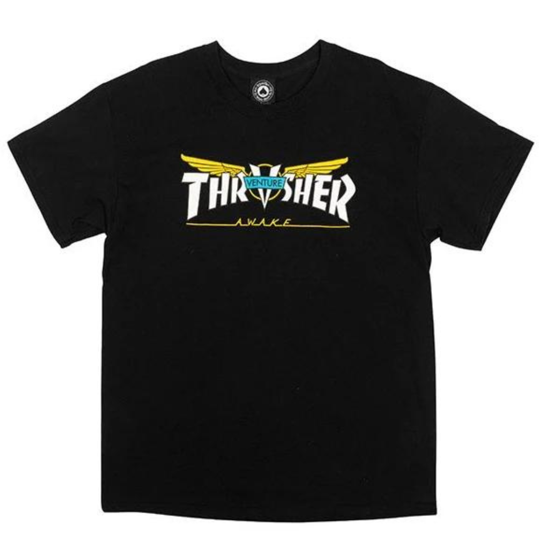 Thrasher Magazine x Venture Trucks Collab T-Shirt - Black