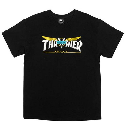 Thrasher Magazine x Venture Trucks Collab T-Shirt - Black