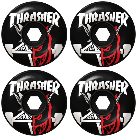 56mm Spitfire x Thrasher Thrash & Burn Classic Full Wheels Black 80HD