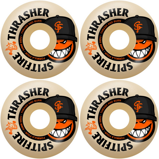 54mm Spitfire x Thrasher Formula Four F4 The City Radial Full Skateboard Wheels 99a