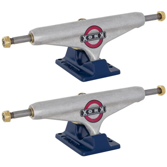 149 Independent Trucks Tom Knox Stage 11 Pro Trucks Silver / Blue (8.5")