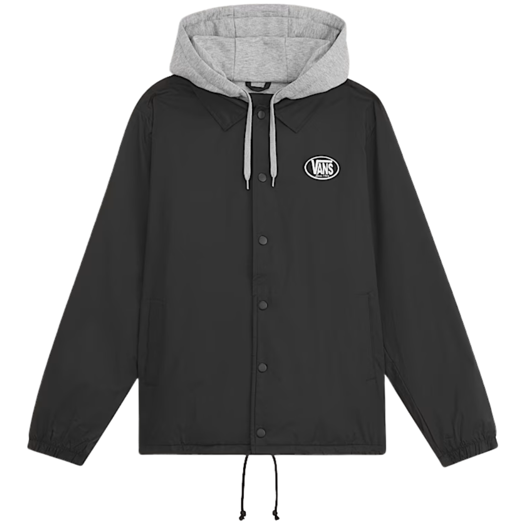 Vans Skate Torrey Hooded Coaches Jacket - Black
