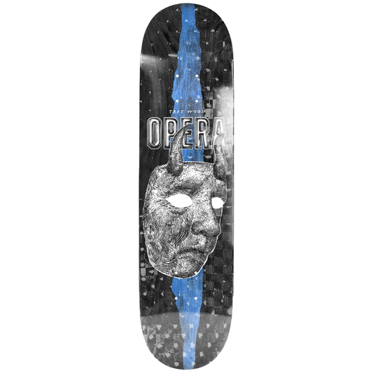 9.0" Opera Trey Wood Horns Skateboard Deck