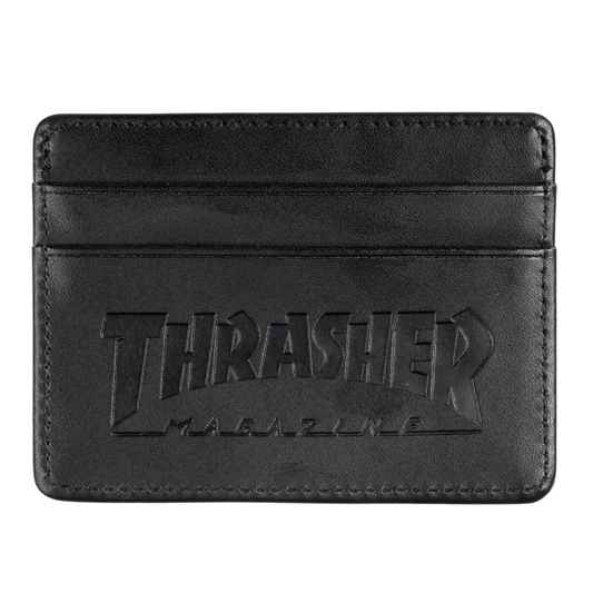 Thrasher Leather Card Wallet - Black