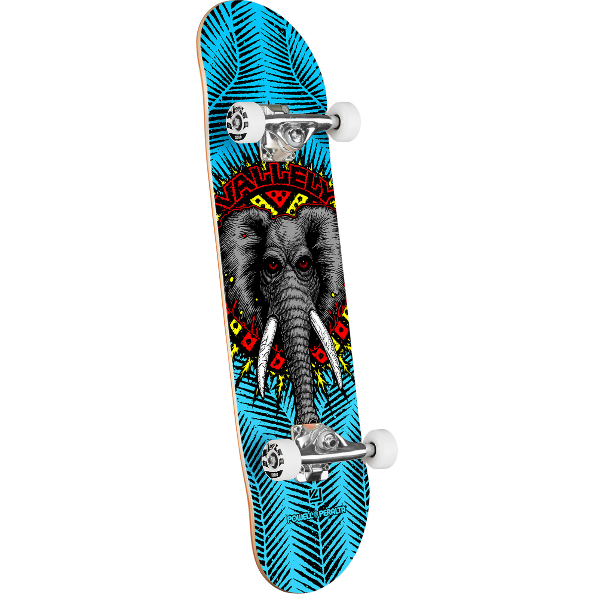 8.0" Powell Peralta Mike Vallely Elephant Birch Complete Skateboard - Blue