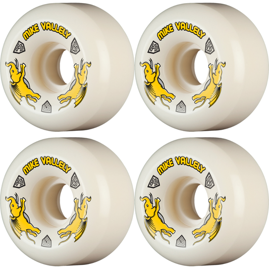 56mm Powell Peralta Mike Vallely Pro Dragons Skateboard Wheels 95a - V6 Symmetrical Shape