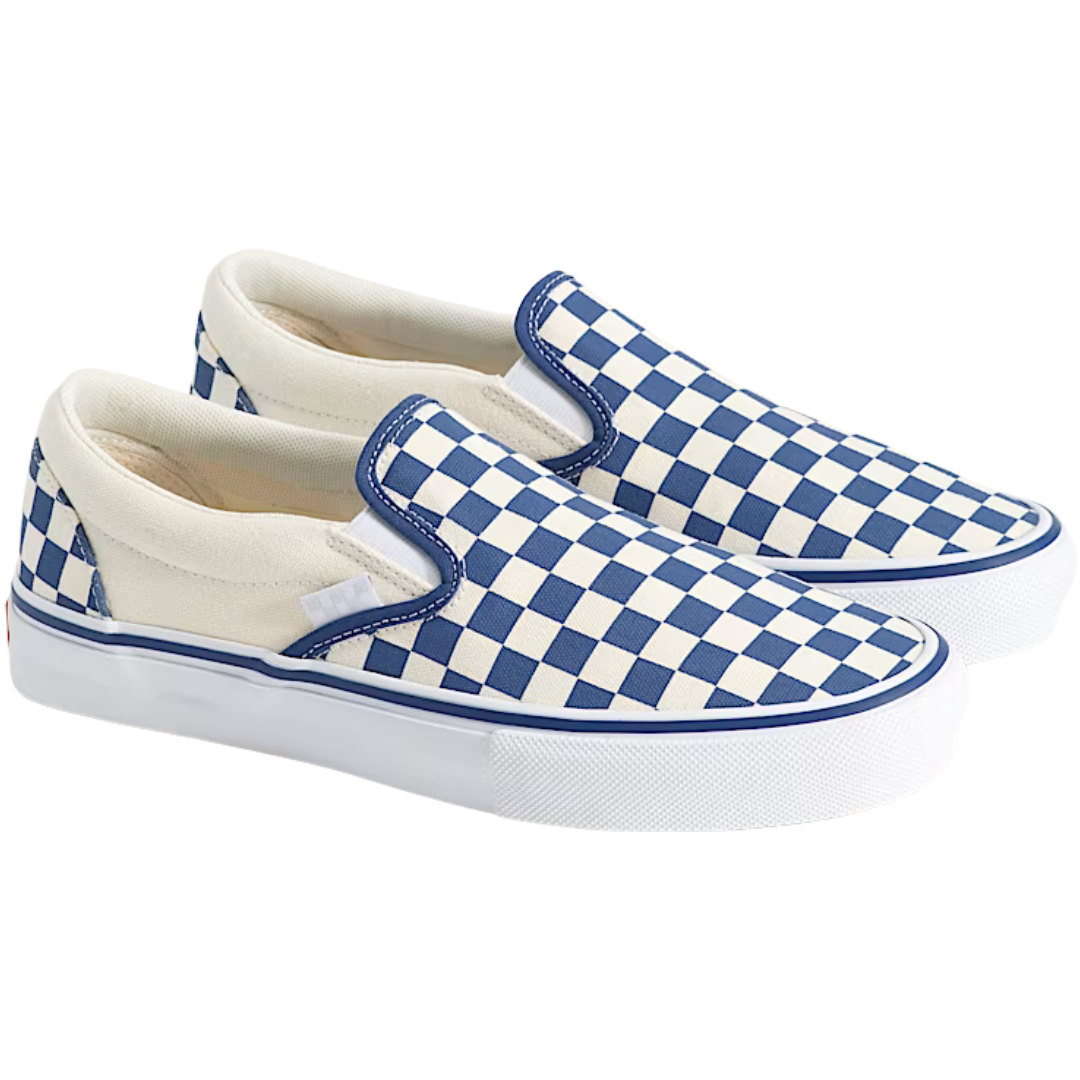 Vans Skate Slip-On Blue Checkerboard