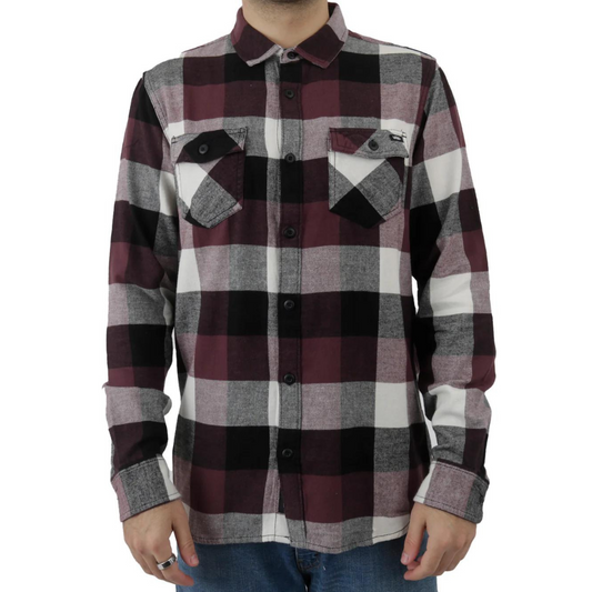 Vans Box Button-Up Flannel Shirt - Grape