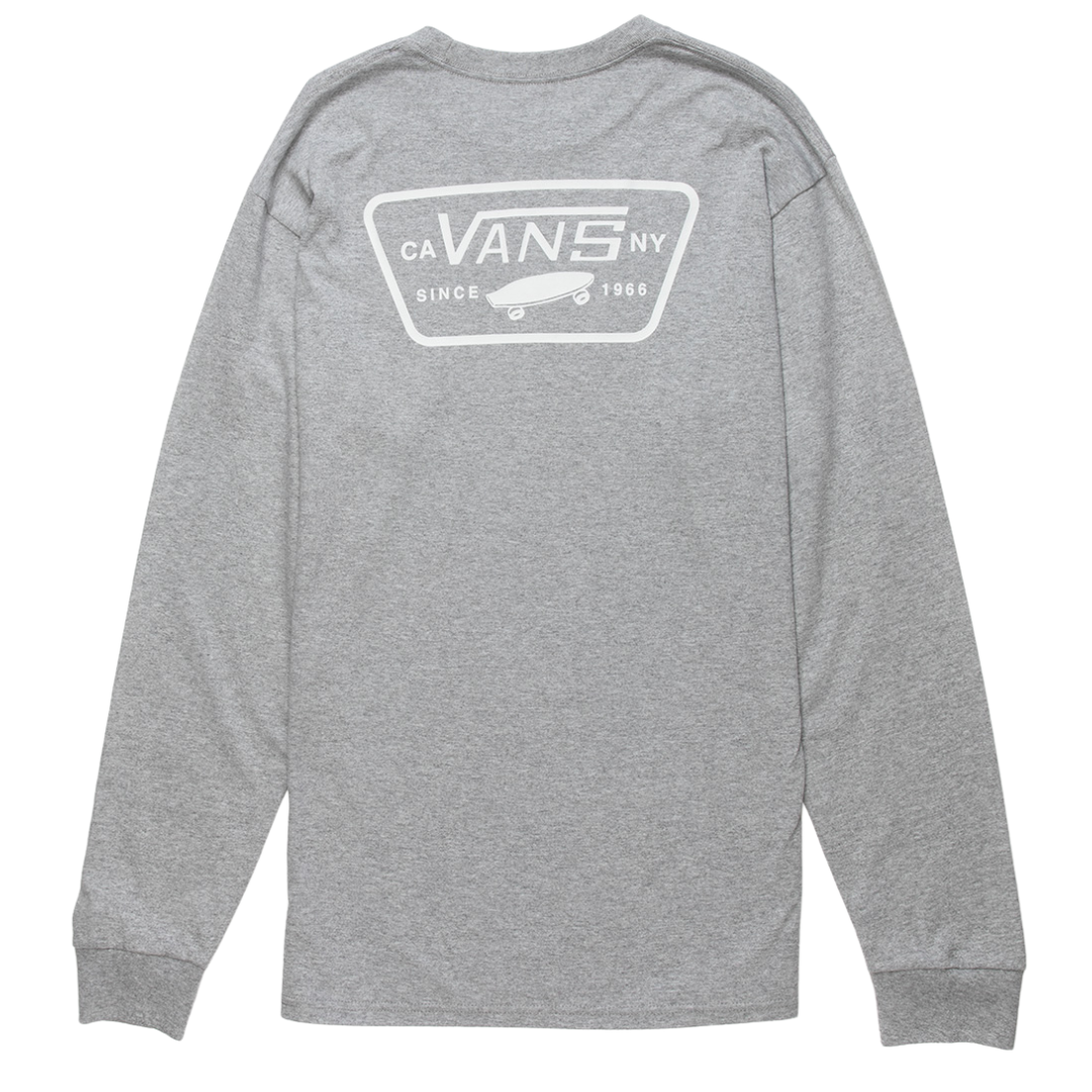 Vans Full Patch Back Long Sleeve Shirt - Grey