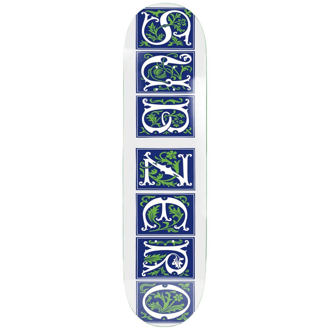8.25" Sub Zero Heritage Vines Skateboard Deck - White