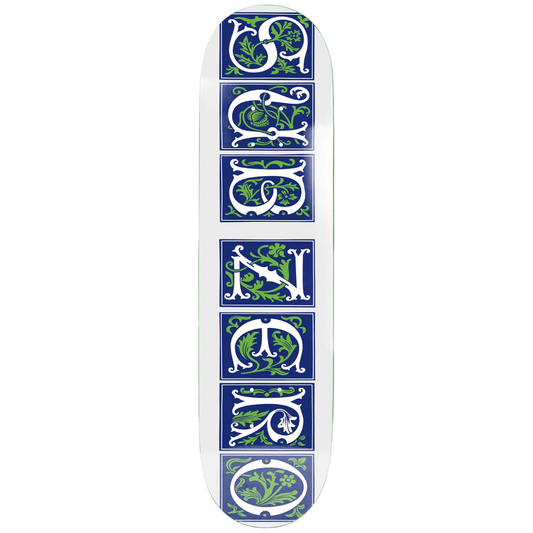 8.25" Sub Zero Heritage Vines Skateboard Deck - White