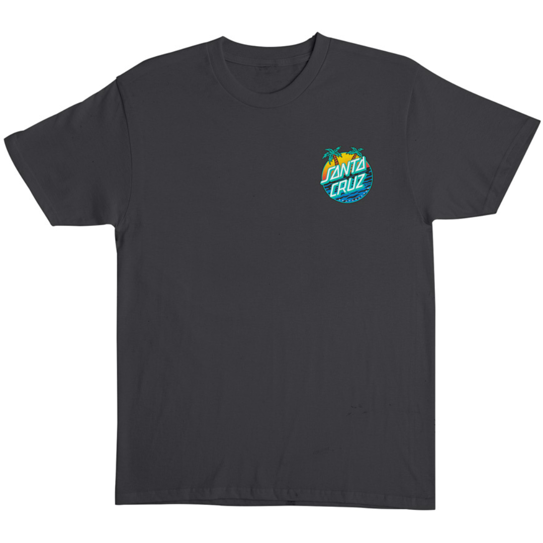 Santa Cruz Skateboards Retreat Dot T-Shirt - Vintage Black