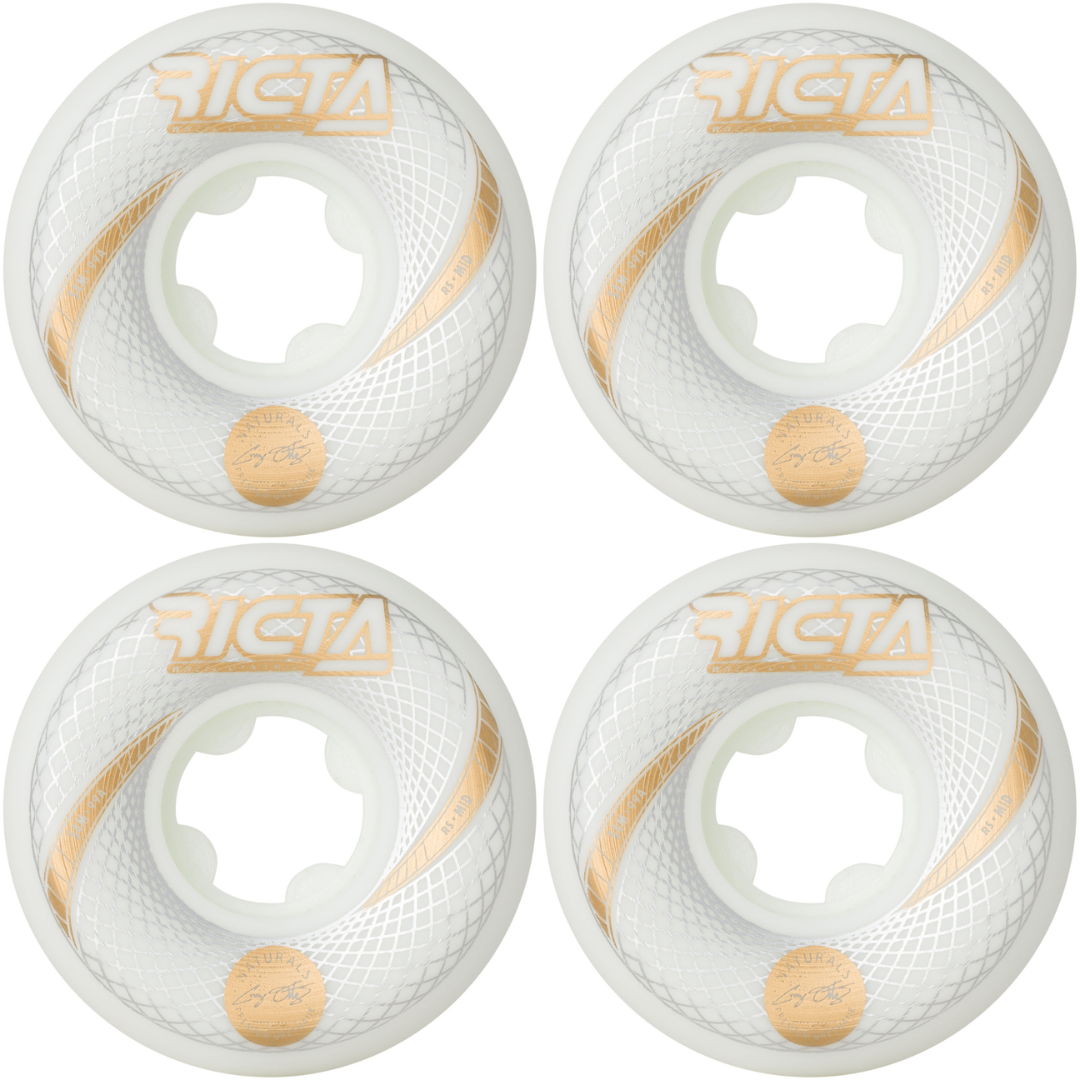 54mm Ricta Wheels Ortiz Vortex Naturals White Mid 99a