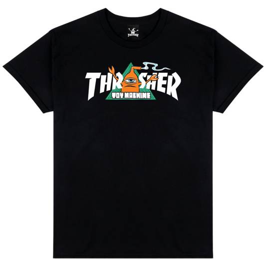 Thrasher Magazine x Toy Machine Vortex T-Shirt - Black