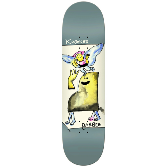 8.5" Krooked Skateboards Barbee Watercolor Angel Deck