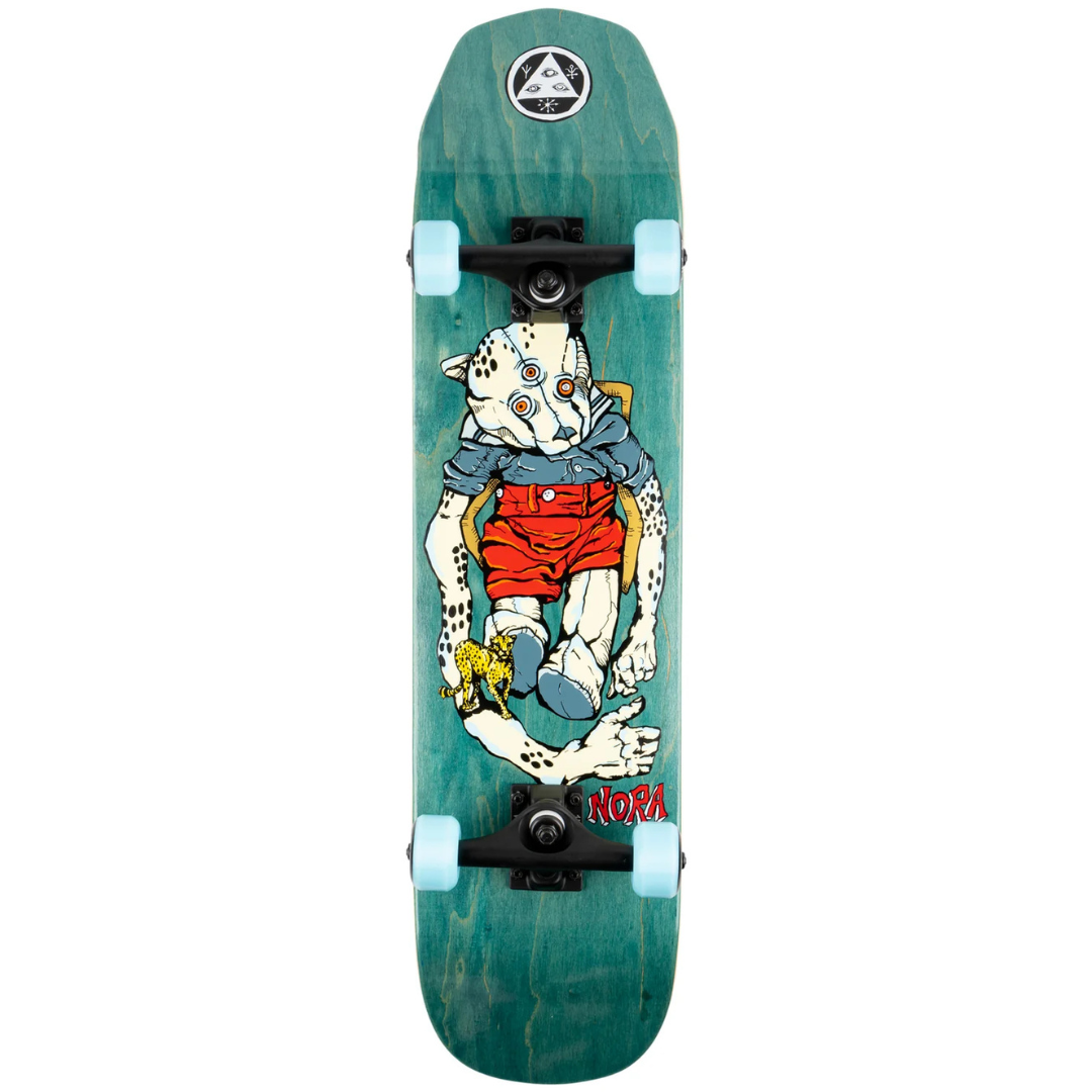 7.75" Welcome Skateboards Nora Vasconcellos Teddy Complete Skateboard - Teal Stain