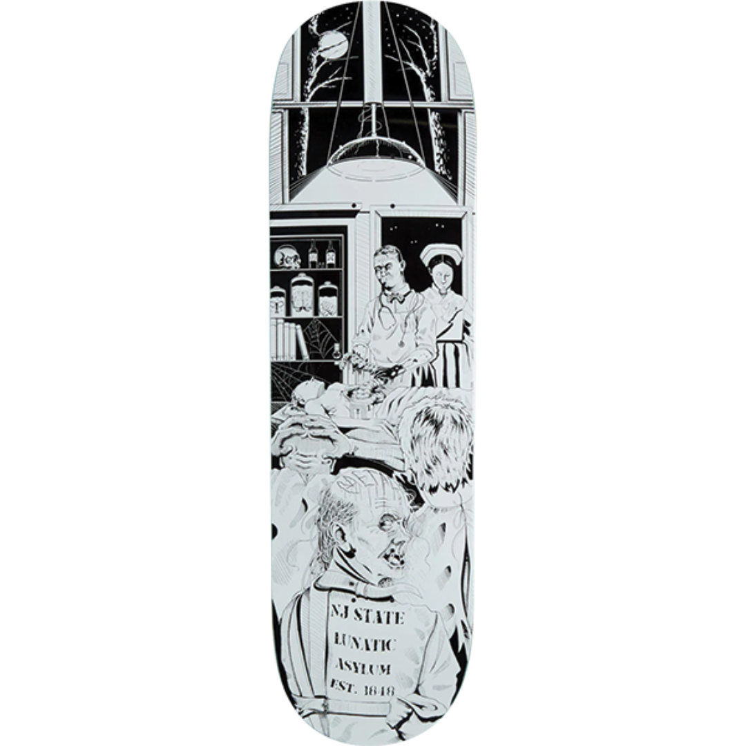 8.75" Metal Welcome Home Sanitarium Skateboard Deck