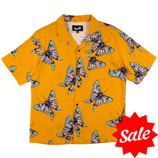 Welcome Metamorph Rayon Camp Shirt - Gold