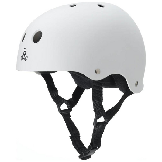 Triple 8 NYC Sweatsaver Helmet White Matte