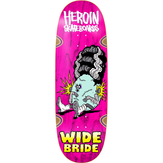 10.4" Heroin Wide Bride Skateboard Deck - Assorted Stains