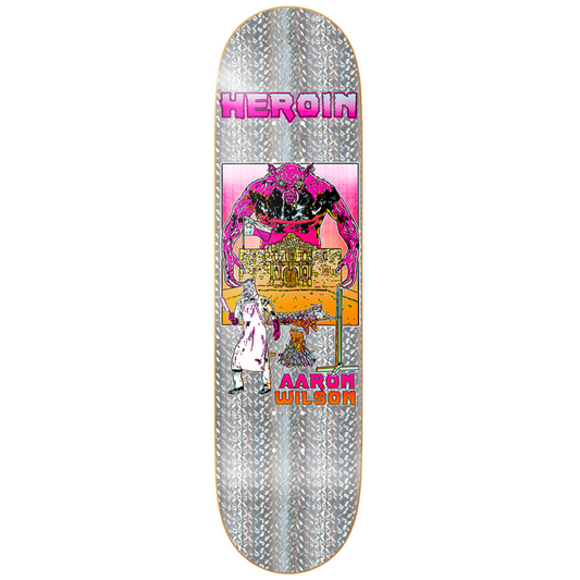 8.5" Heroin Skateboards Aaron Wilson Hellscape Deck