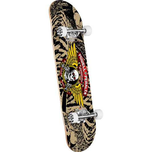 8.0" Powell Peralta Winged Ripper Birch Complete Skateboard - Khaki / Black