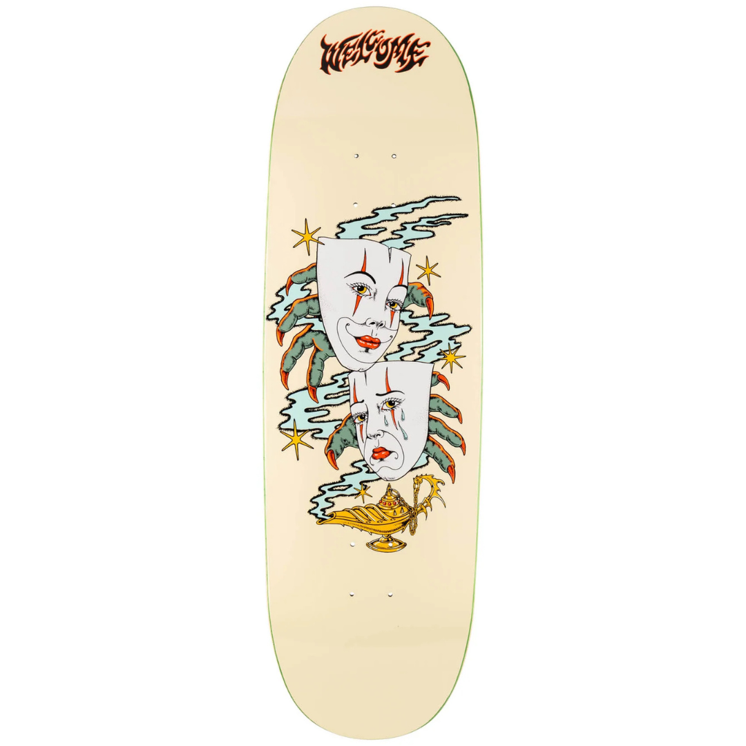 9.5" Welcome Skateboards Wish On Boline 2.0 Deck - Bone