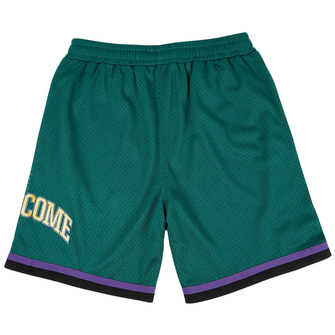 Welcome Skateboards League Forest Mesh Shorts - Green / Purple