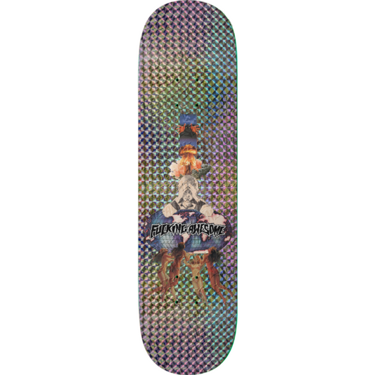 8.5" Fucking Awesome Elijah Berle World Holo Shape 2 Skateboard Deck
